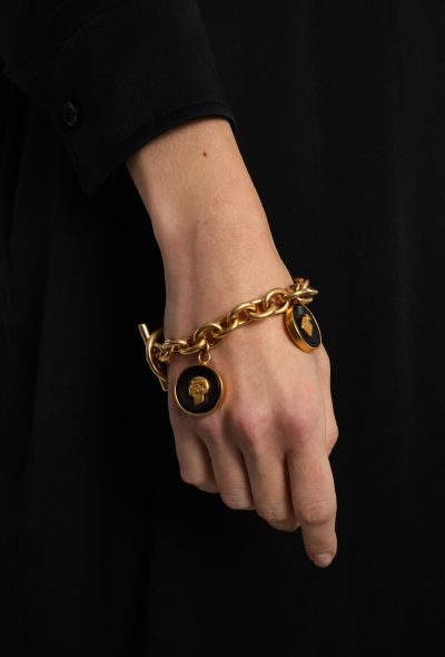 Chanel Vintage Amati Emblem Charm Bracelet - 2