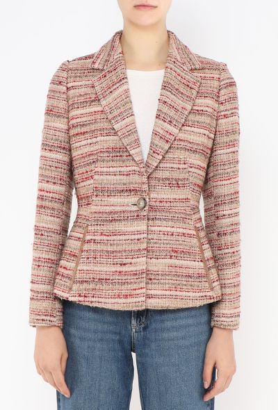 Prada F/W 2000 Tweed Cinched Blazer - 1