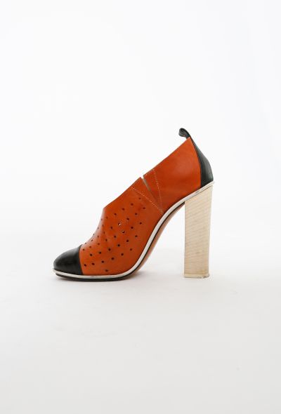 Céline Tricolor Perforated Pumps - 2