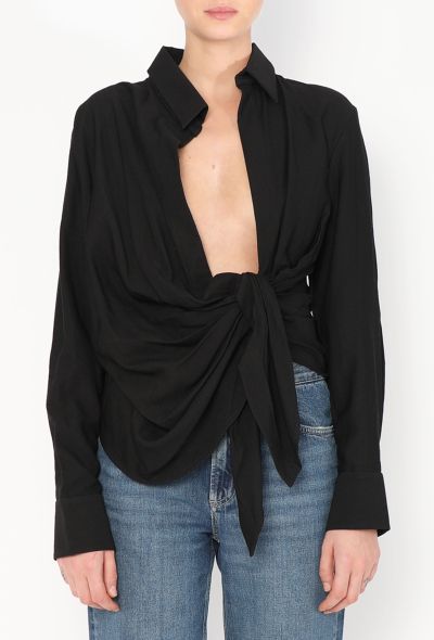 Jacquemus 2022 Draped Wrap Top - 1