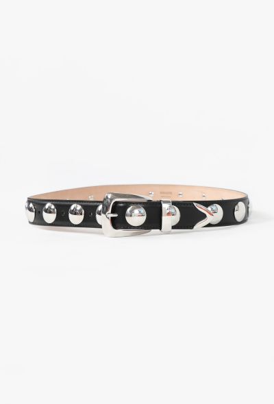 Khaite Benny Studded Leather Belt, Pre-Fall 2022 - 1
