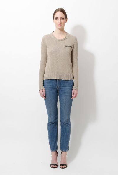 Céline 2010 Linen Knit Sweater - 2