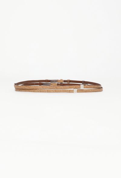 Balenciaga Alligator Layered Belt - 2