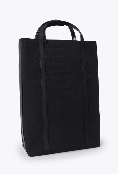 Dior Black Monogram Tote Bag - 2
