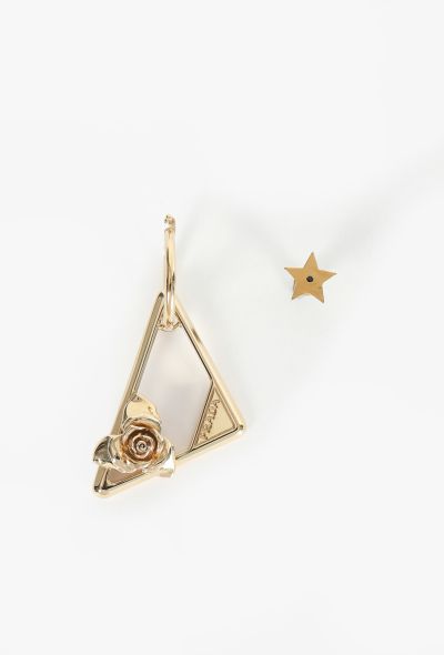 Prada Rose Logo Drop Earring Set, 2023 - 1