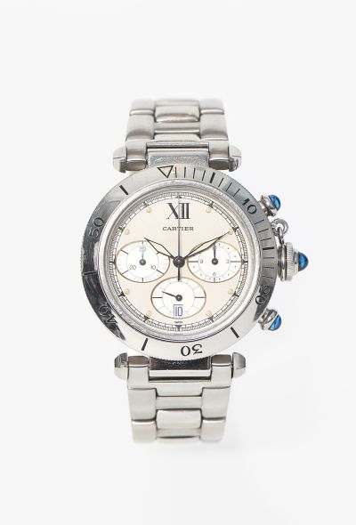 Cartier Vintage Pasha Chronograph Steel Watch - 1