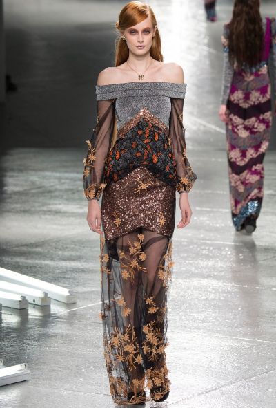 Rodarte F/W 2014 Lamé Sequined Dress - 2