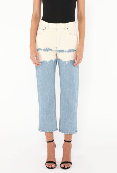 Dior 2024 Acid Wash Cropped Jeans - 2