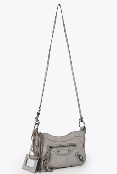 Balenciaga Grey Embossed Classic Hip Bag - 2
