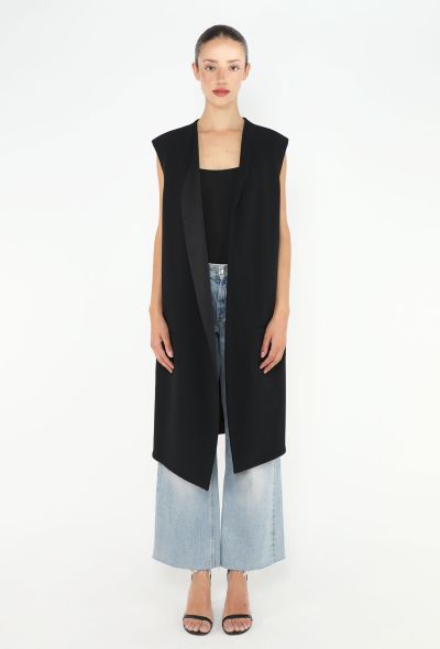 Céline Tailored Long Smoking Vest - 1