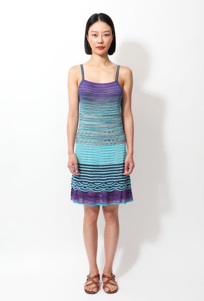 Missoni Vintage Embroidered Lamé Dress - 1