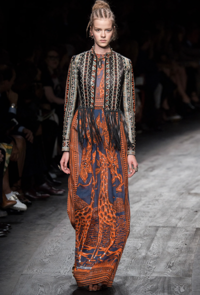 Valentino Giraffe Printed Maxi Dress, S/S 2016 - 2