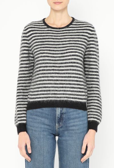 Saint Laurent 2015 Striped Mohair Sweater - 2