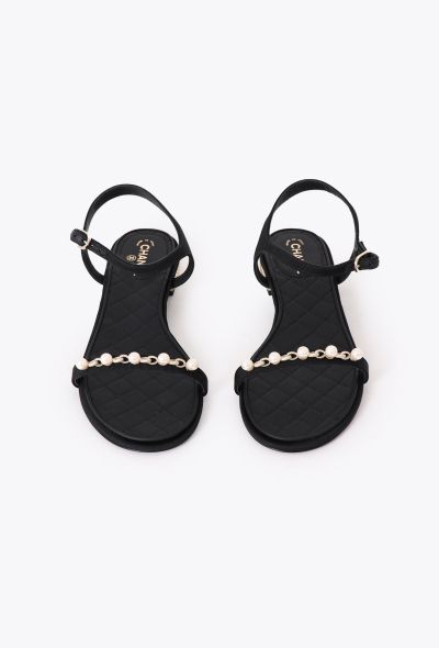 Chanel 2024 Embellished Chainlink Sandals - 2