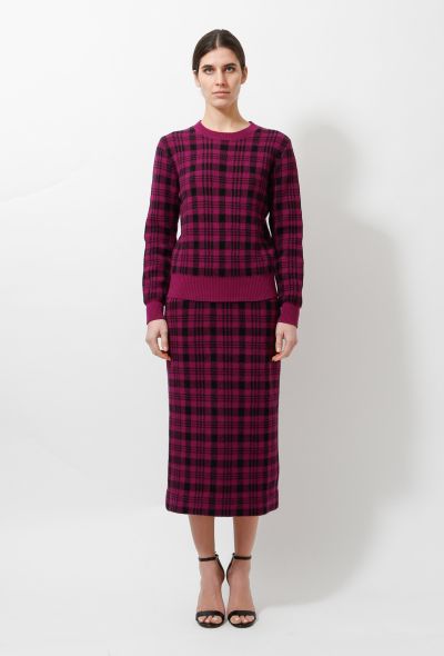 Dries Van Noten 2018 Plaid Knit Ensemble - 2