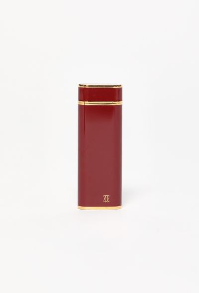Cartier Vintage Bordeaux Lacquered Lighter - 1
