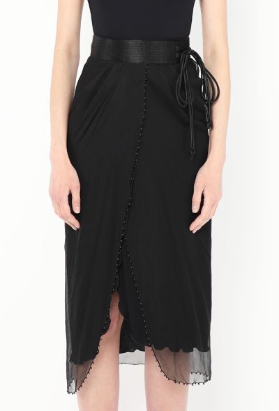 Zandra Rhodes Rare '70s Draped Chiffon Wrap Skirt - 2