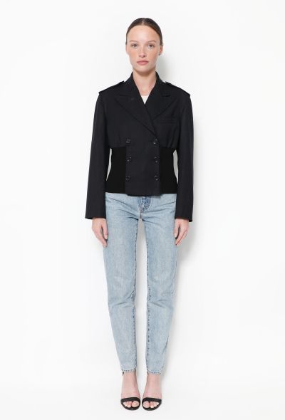 Dolce & Gabbana Early 2000s Ribbed Blazer - 2