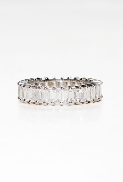 Vintage Fine Jewelry 18k  Gold & Baguette-Cut Diamond Wedding Band - 1
