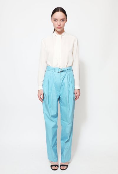 Céline Resort 2014 Belted Cotton Trousers - 1