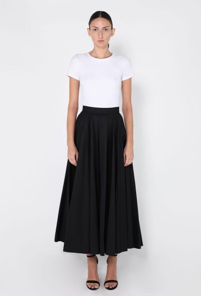 Alaïa Cotton Pleated Skirt - 2