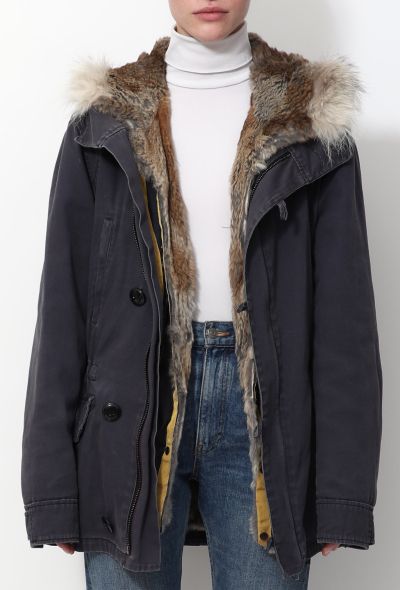 Yves Salomon Rabbit Fur Lined Parka - 2