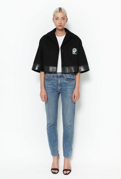 Prada Cropped Ombré Wool Jacket - 2