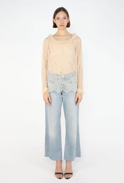 Chanel Chantilly Lace Blouse, 1980s - 2