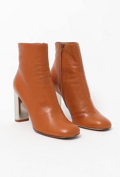Céline Mirrored Bam Bam Ankle Boots - 2