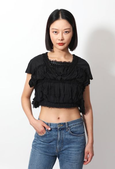 Comme des Garçons 2012 Ruffled Embellished Top - 1