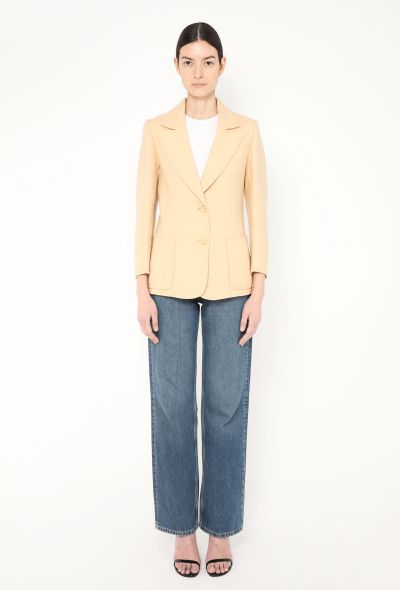 Céline Vintage Notched Twill Blazer - 2