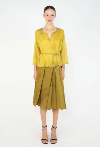 Prada Embroidered Belted Voile Ensemble, 1999 - 1