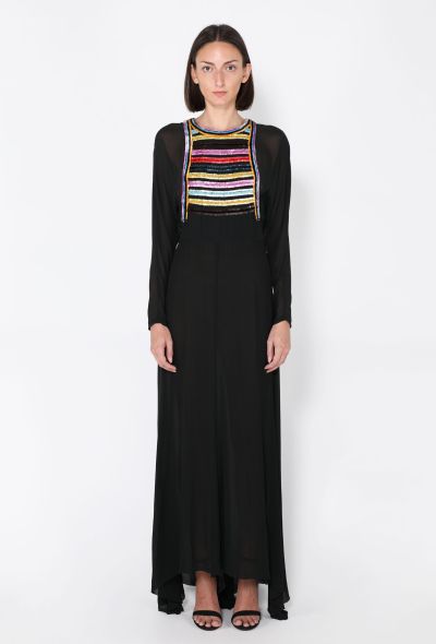 Chloé Sequined Silk Evening Dress, 1980s - 1