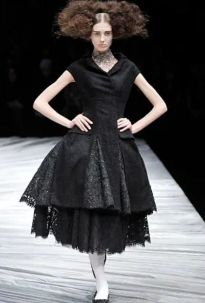 Alexander McQueen F/W 2008 Bouclé Lace Dress - 2