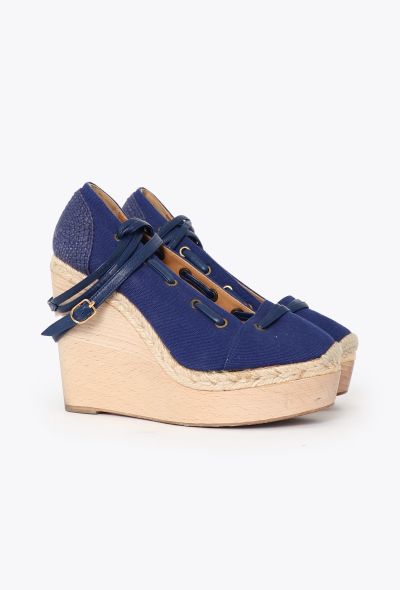 Hermès Strappy Wedged Sandals - 2