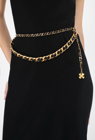 Chanel COLLECTOR 1993 Clover Chainlink Belt - 1