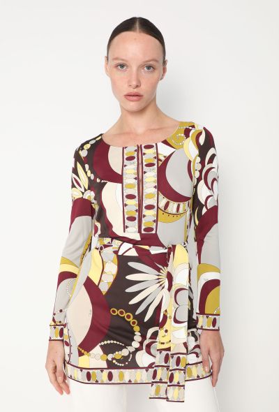 Emilio Pucci Belted Graphic Tunic - 1