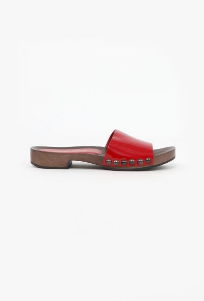 Miu Miu S/S 2025 Patent Clog Mules - 1