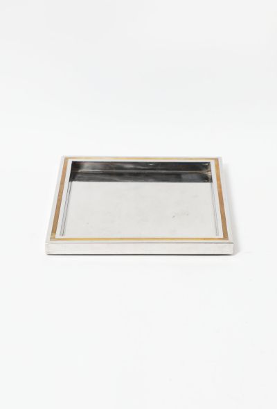 Vintage Objects & Decor Willy Rizzo '70s Steel Tray - 1
