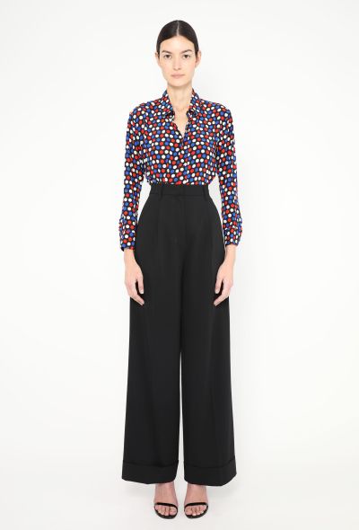 Saint Laurent Polka Dot Silk Blouse - 1