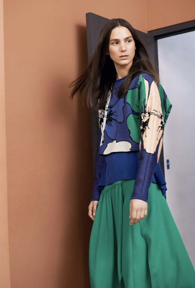 Chloé Resort 2015 Graphic Floral Top - 2