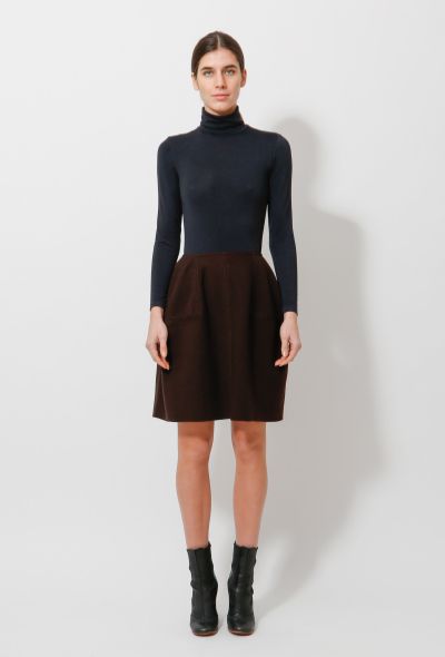 Alaïa Braided Trim Wool Skirt - 1