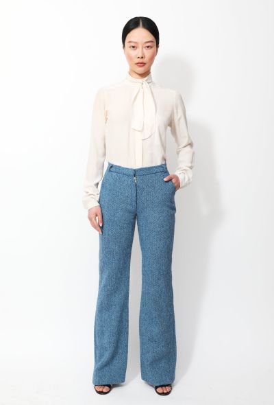 House Of Holland Herringbone Wool Trousers - 2
