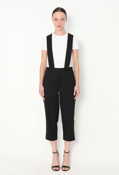 Comme des Garçons 2018 Cropped Suspender Pants - 2