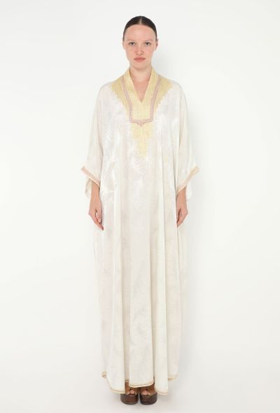 World Treasures Authentic Embroidered Jacquard Kaftan - 1