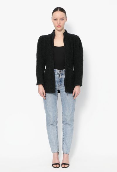 Ossie Clark Rare '70s Belted Bouclé Jacket - 2
