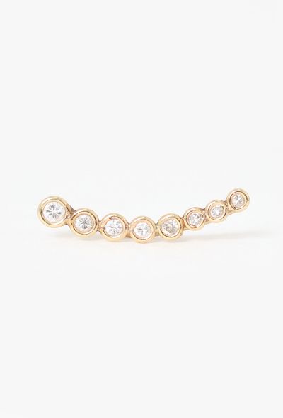Modern Fine Jewelry Jacquie Aiche 18k Yellow Gold & Diamond Single Earring - 1