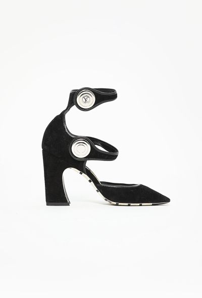 Louis Vuitton Resort 2015 Royal Suede Heels - 1