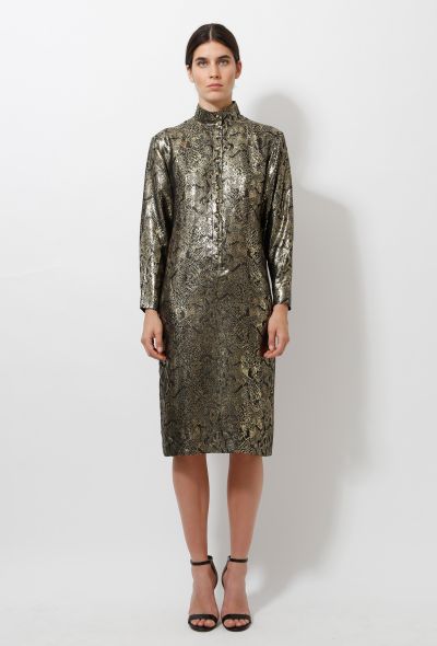 Vintage Metallic Tunic Dress - 1