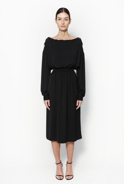 Céline Cinched Boat-Neck Dress - 1